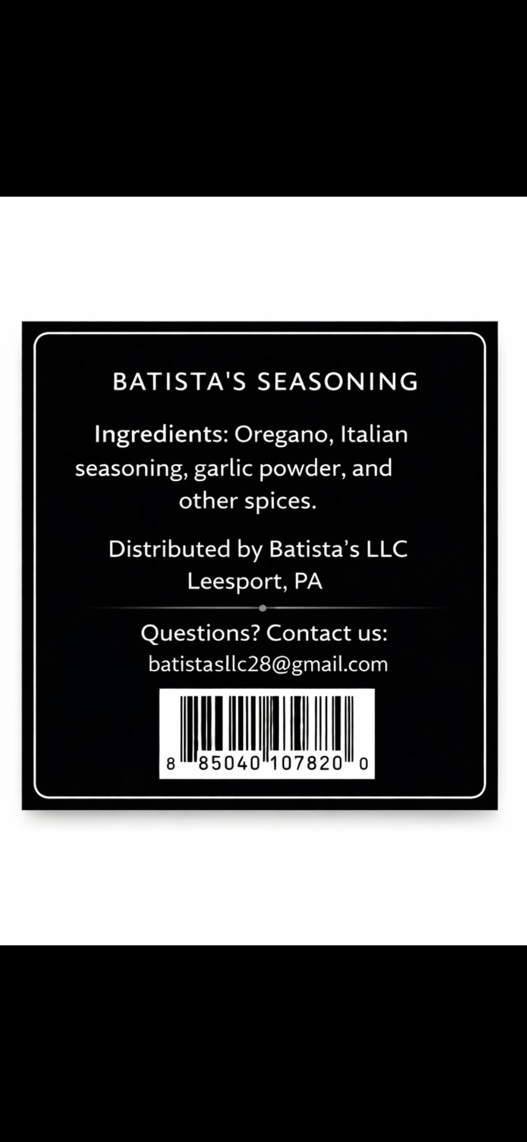 Batista's special Latin seasoning