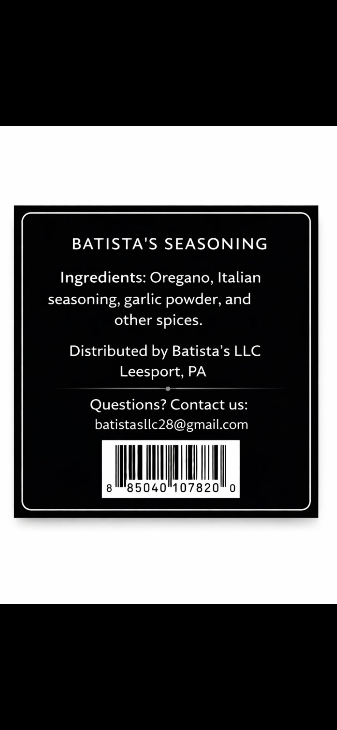 Batista's special Latin seasoning