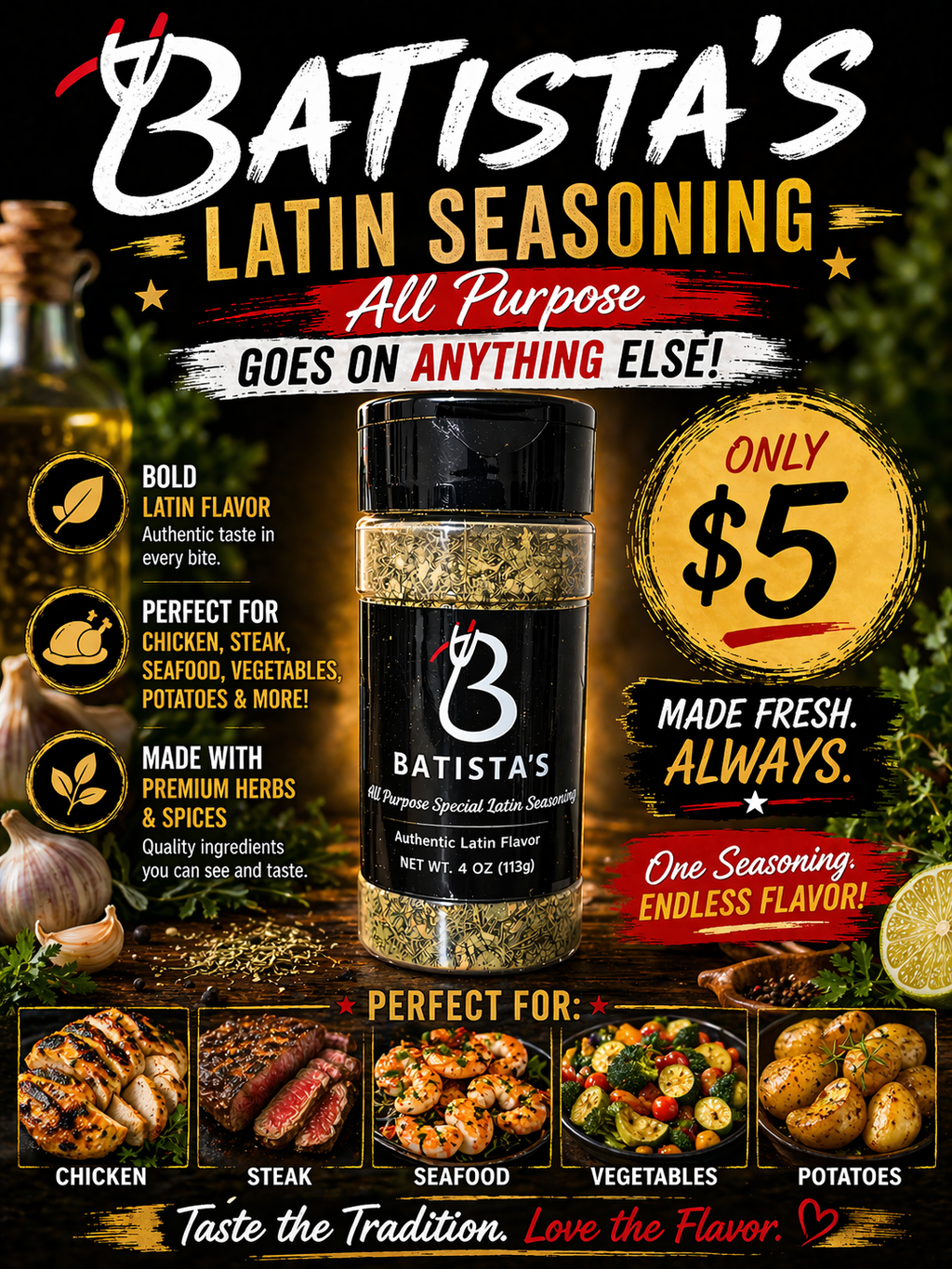 Batista's special Latin seasoning